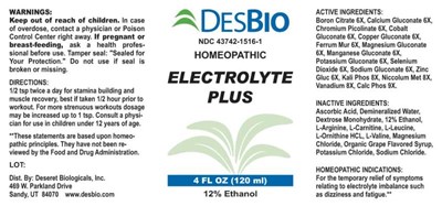 Electrolyte Plus (Dsrt310 Electrolyte Plus 7 31 19)